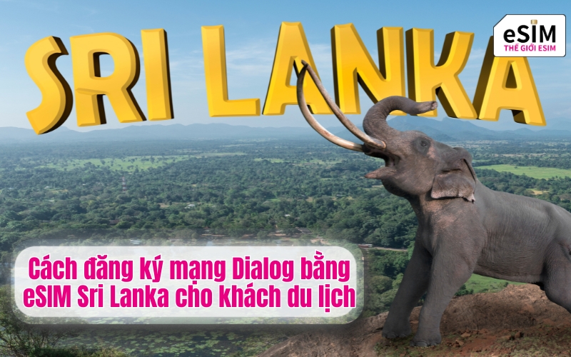 Cách đăng ký mạng Dialog bằng eSIM Sri Lanka cho khách du lịch